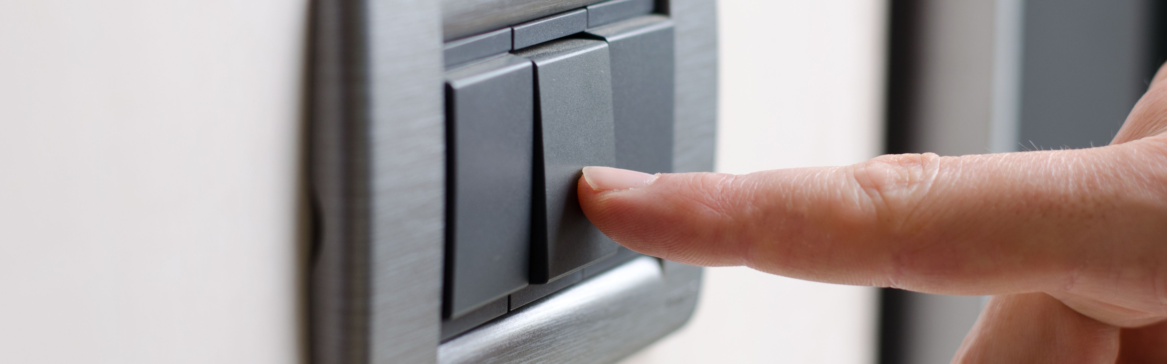 Your smart choices light switch being turned off