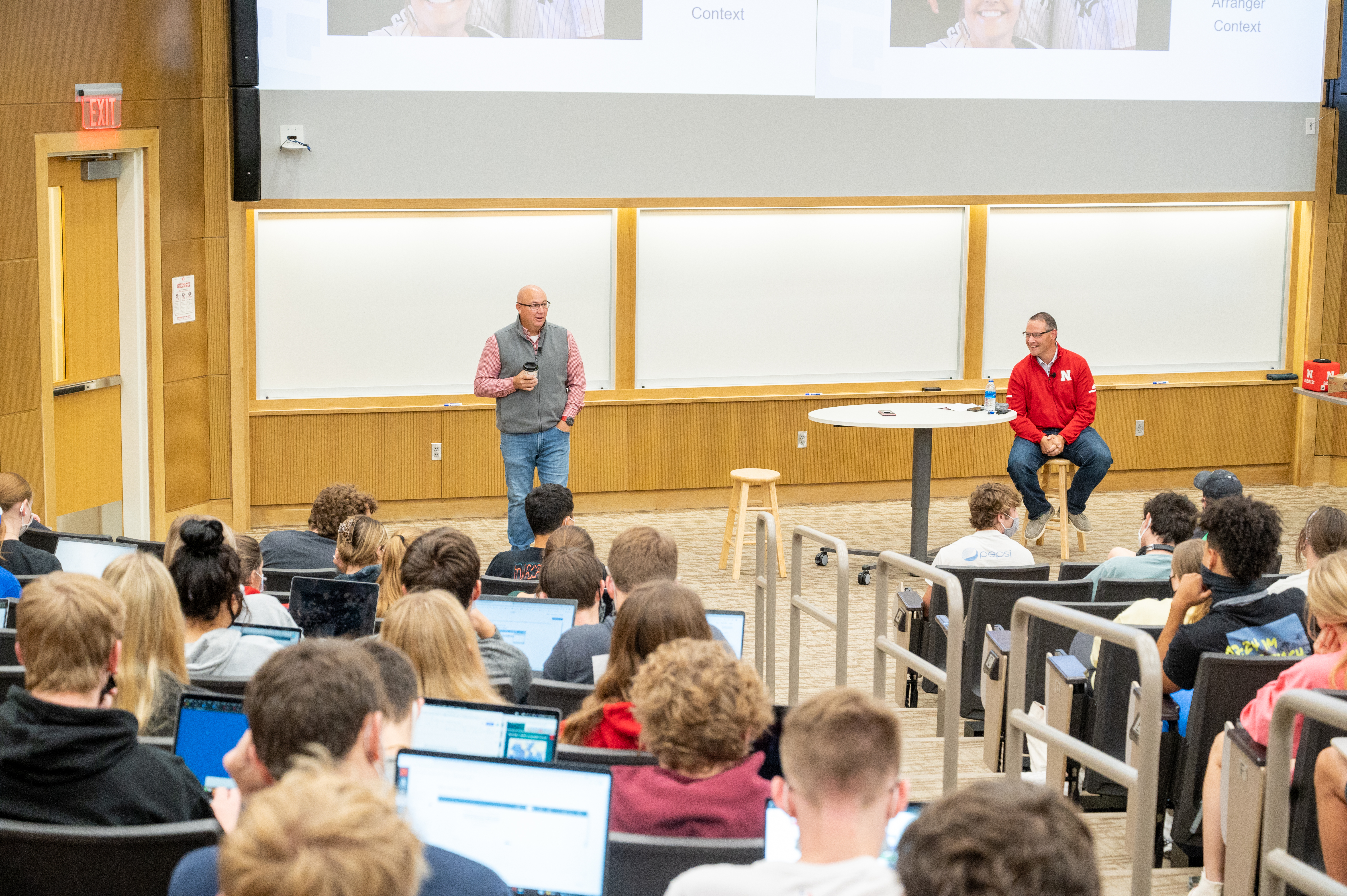 Charlie Colon Speaking in a Class