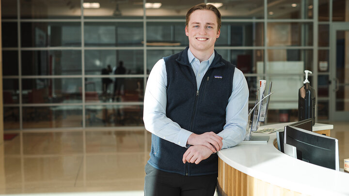Nick Callahan, a senior finance, accounting and economics major from Shawnee, Kansas
