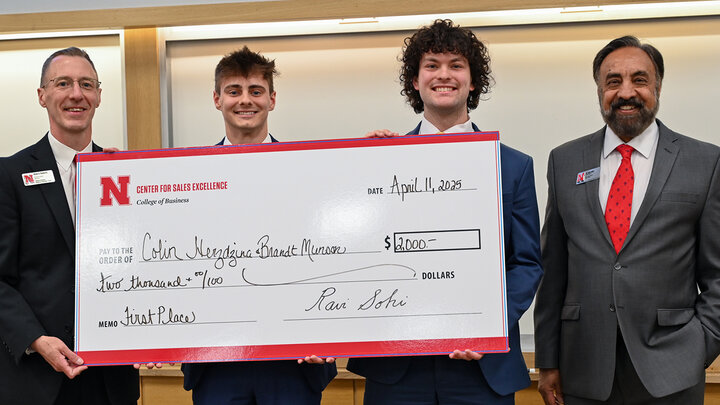 Sales students role play competition
