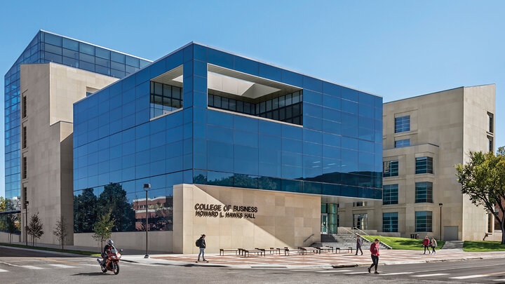 Outside of College of Business Hawks Hall