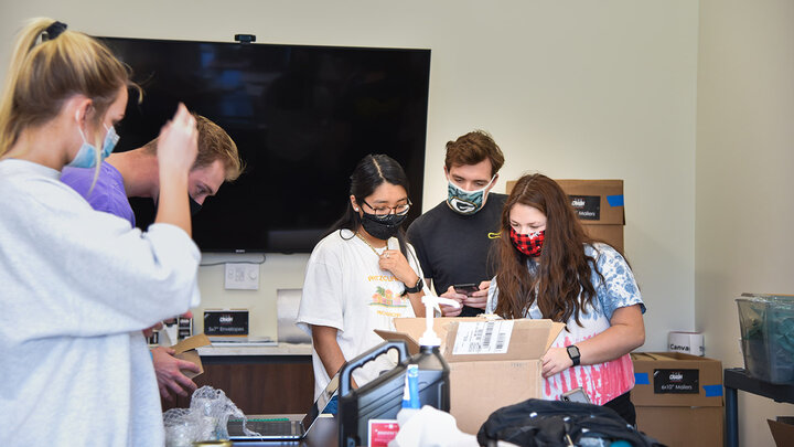University of Nebraska–Lincoln College of Business students participated in a weeklong startup simulation called The Crash Course, which gave them hands-on experience running their own business.