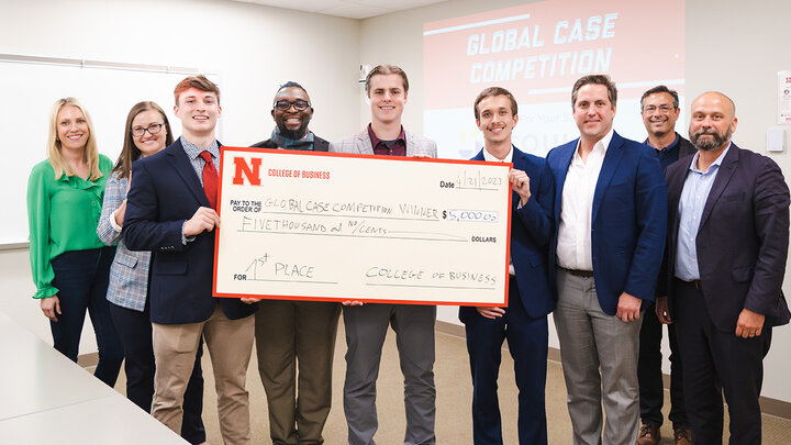 the Global Case Competition team that won