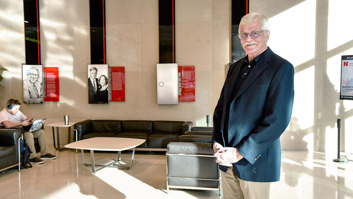Dr. Les Carlson, professor of marketing and Nathan J. Gold Distinguished Professorship