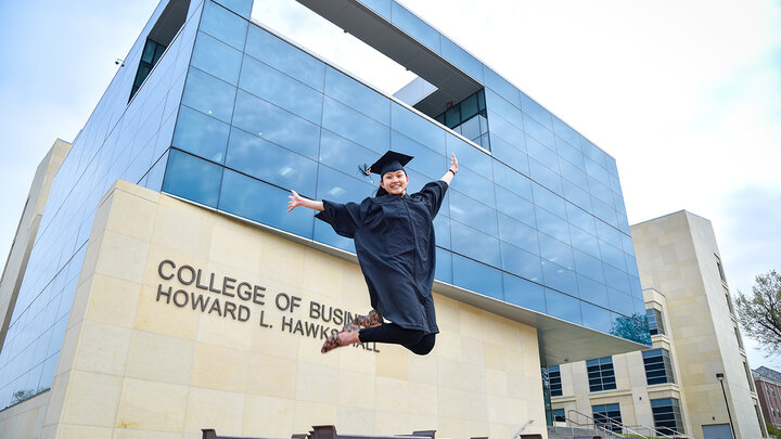 Looking to her future, Nicole Sum, ’21, learned from her failures and applied new techniques to achieve academic success at Nebraska. Currently traveling the U.S., the professional Ultimate Frisbee player graduated with a supply chain management degree in May.