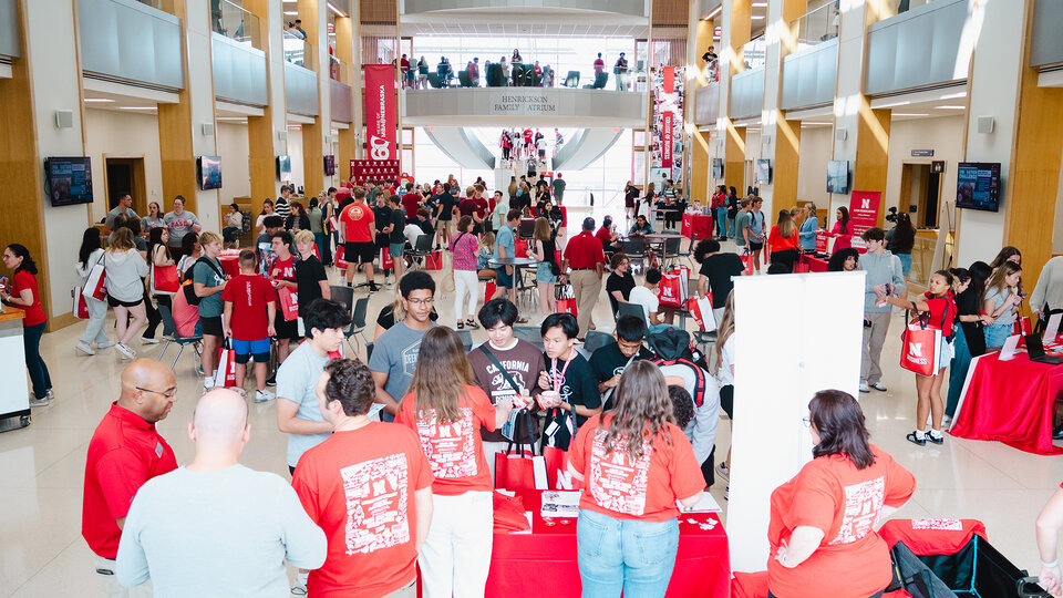 students at the back to school bash