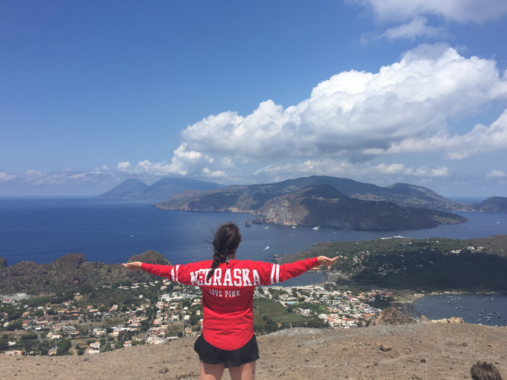 Student studying in Italy