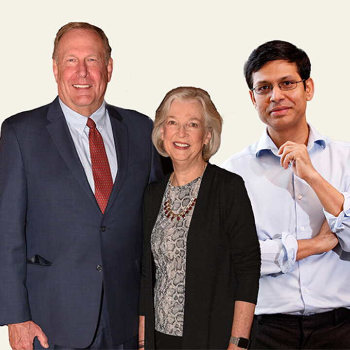 Alok Kumar with Steve & Jennifer David