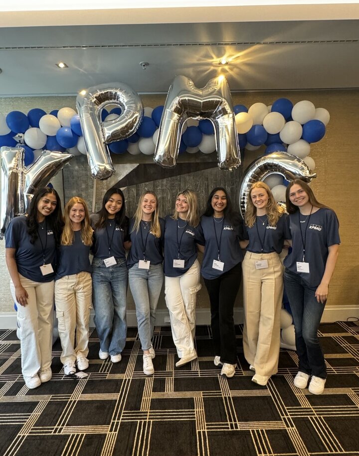 Holland built connections with KPMG professionals from the U.S. and Europe.