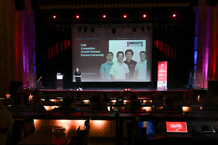 “We consistently hear from judges how tough it is to choose just a few teams to move forward, as so many are deserving,” said Amanda Metcalf, assistant director for the Center for Entrepreneurship. “Thanks to a donor, we're able to give $2,500 to eight standout teams that judges believe are especially worthy of funding to help grow their businesses.”  Co-founders Kenny Morales of Grand Island and Wilson Overfield of Ralston—both sophomores in the Raikes School—also received the Thomas G. Guy Startup Team Aw
