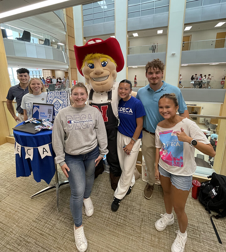 Nebraska DECA kicked off the year recruiting new members at the Back to School Bash. They welcome new members year-round.