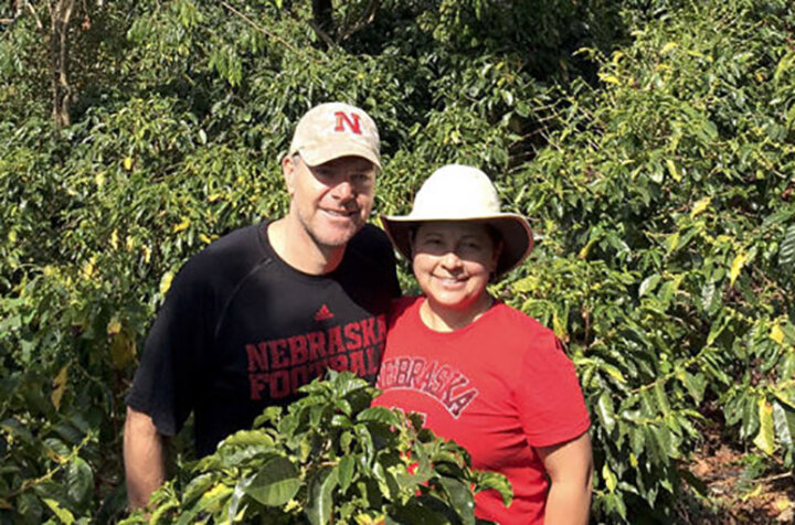 Marianella, '94, and Jonathan, '90, '94, Jost grow their own coffee in Costa Rica and worked with students to understand the complexities of the industry.
