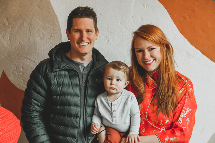 Nunnally, his wife Sarah and son Noah