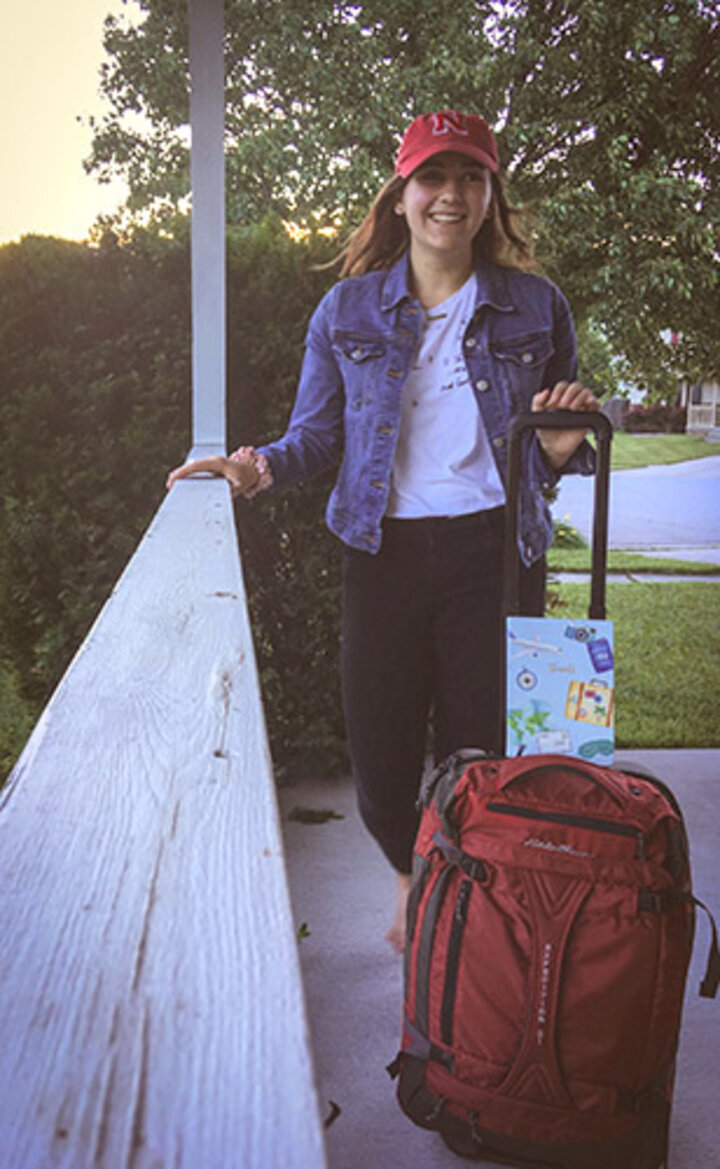 Audrey Erker packs for her trip, recalling American Girl by Tom Petty: “She couldn’t help thinking that there was a little more to life somewhere else. After all it was a great big world with lots of places to run to.”