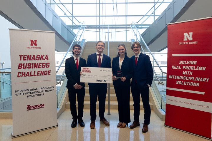 A University of Nebraska–Lincoln team won top honors at the Tenaska Business Challenge.