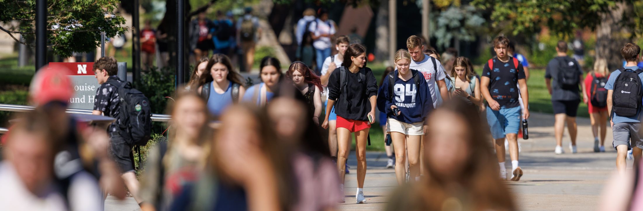 Students on campus