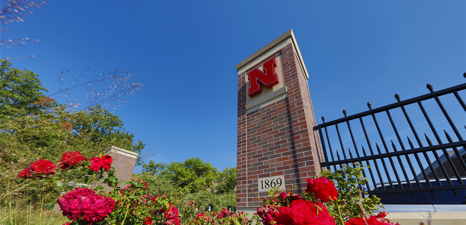 Gate with N on campus