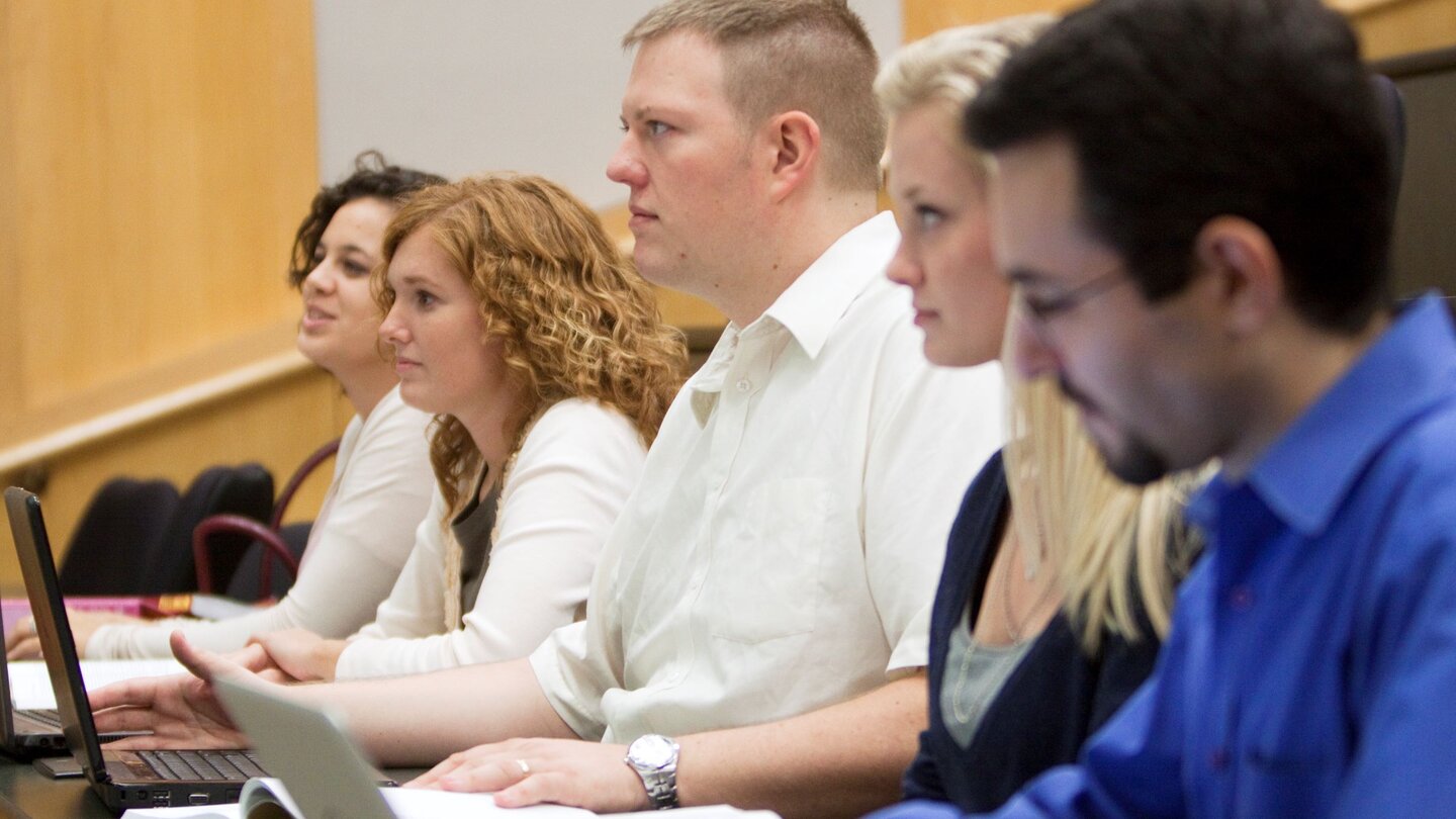 Students in class