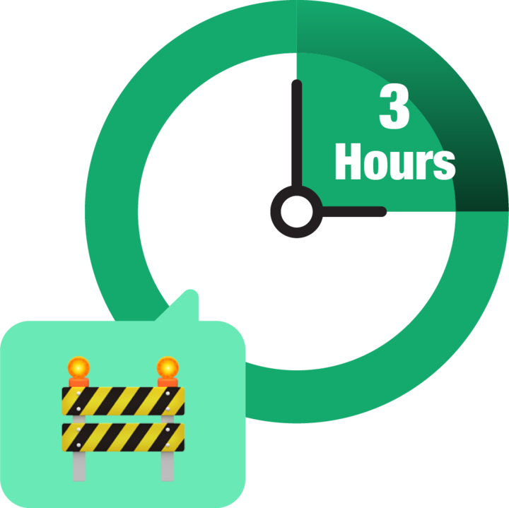 3 Hours Graphic
