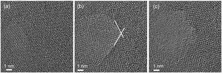 Electron-beam induced materials transformations