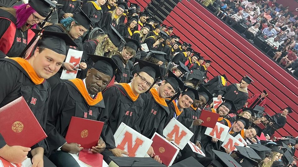 MEM Grads at commencement