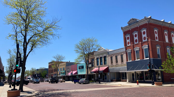 The intersection of Central Avenue and West 22nd Street in downtown Kearney. The city recently participated in a First Impressions experience with Hays, Kansas. 