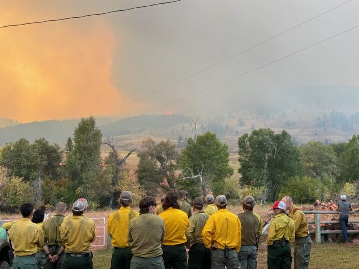 The Elk Fire in Wyoming