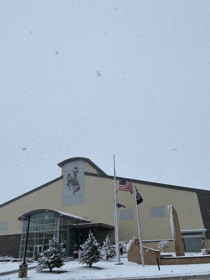 Snow in Laramie, Wyoming