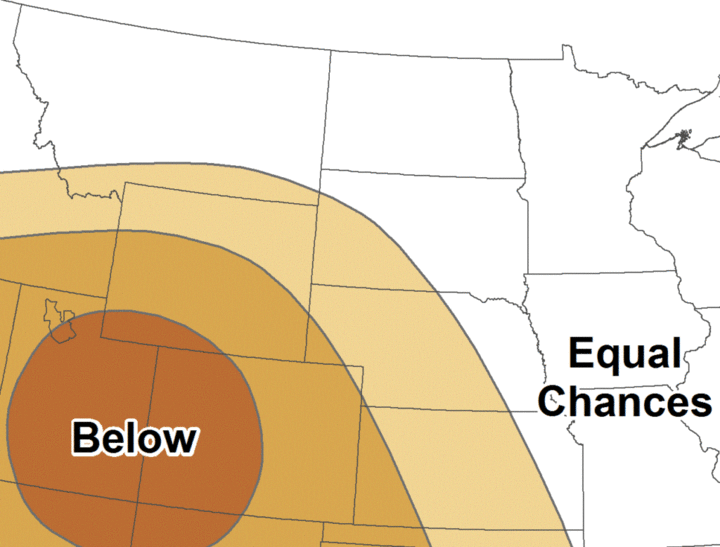 CPC Spring 2025 Precipitation Forecast
