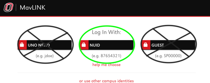 NUID highlighted on Mavlink login