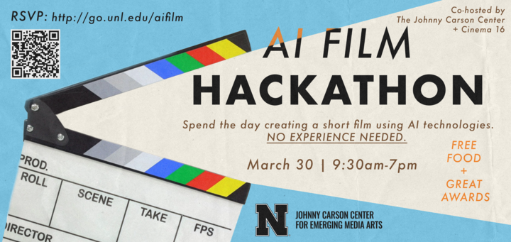 AI Film Hackathon informational poster