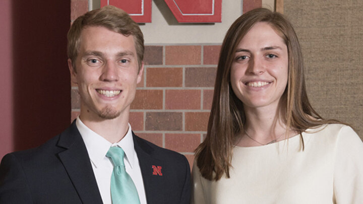 Two students received Outstanding Student Leadership Awards