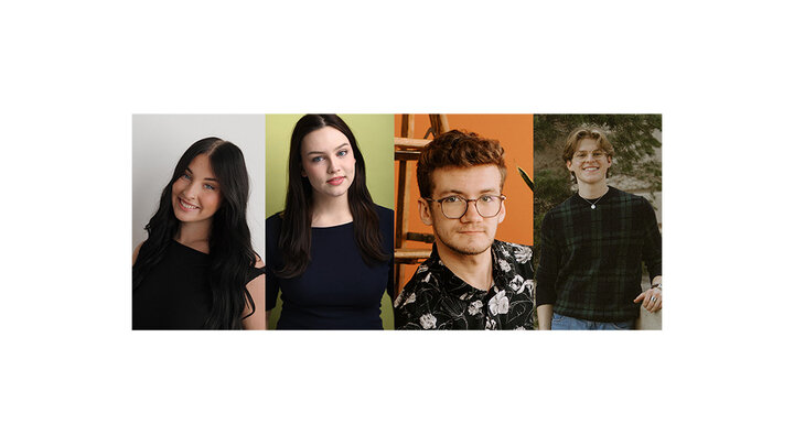 Left to right: Teagan Bade, Emerson Mattson, Adian Upton and Joey Westerdale are among the cast of the Nebraska Repertory Theatre’s “Bright Star.”