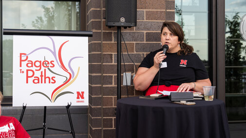 Dean Lorang giving remarks.