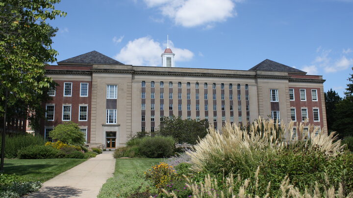 Exterior shot of Love Library South