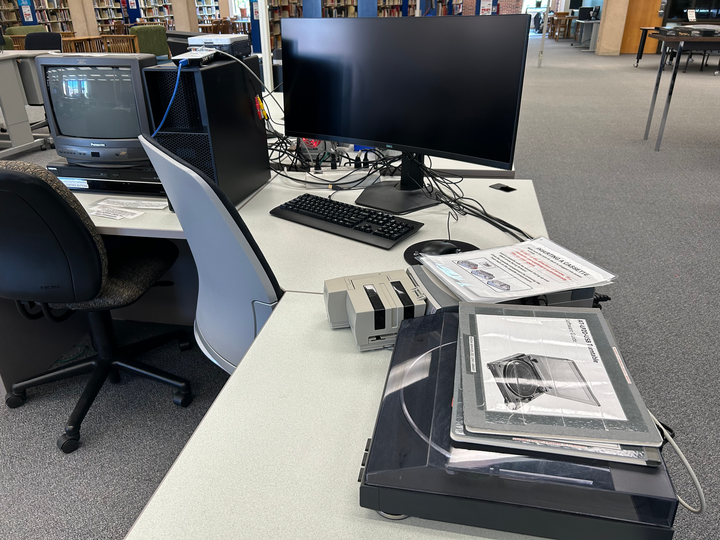 audio digitization equipment attached to a computer