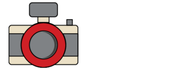 decorative icon of a camera