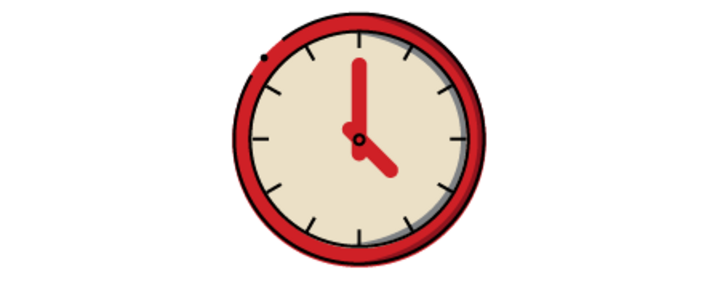 decorative icon of clock