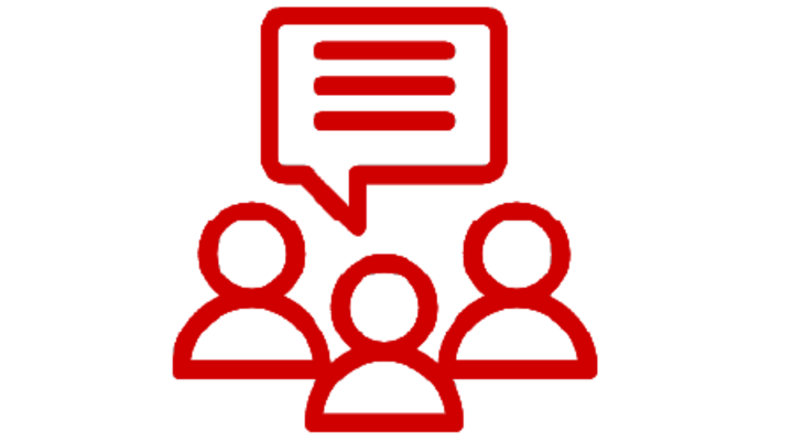 decorative icon of a group chat